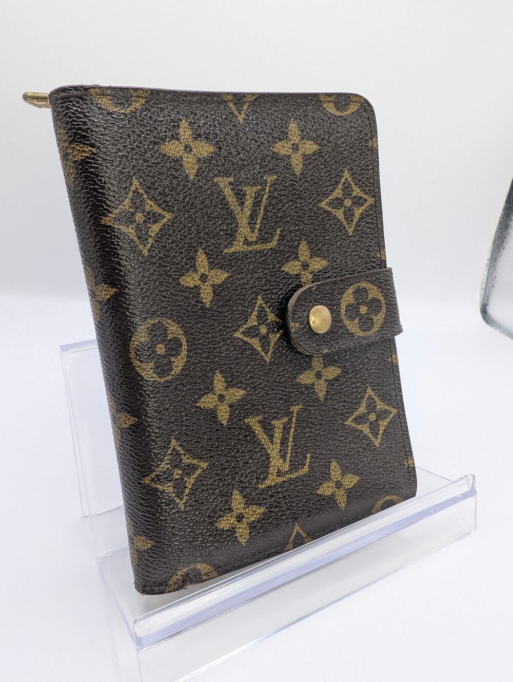 Auth Vintage Louis Vuitton Monogram Wallet Zip Compartment Bifold